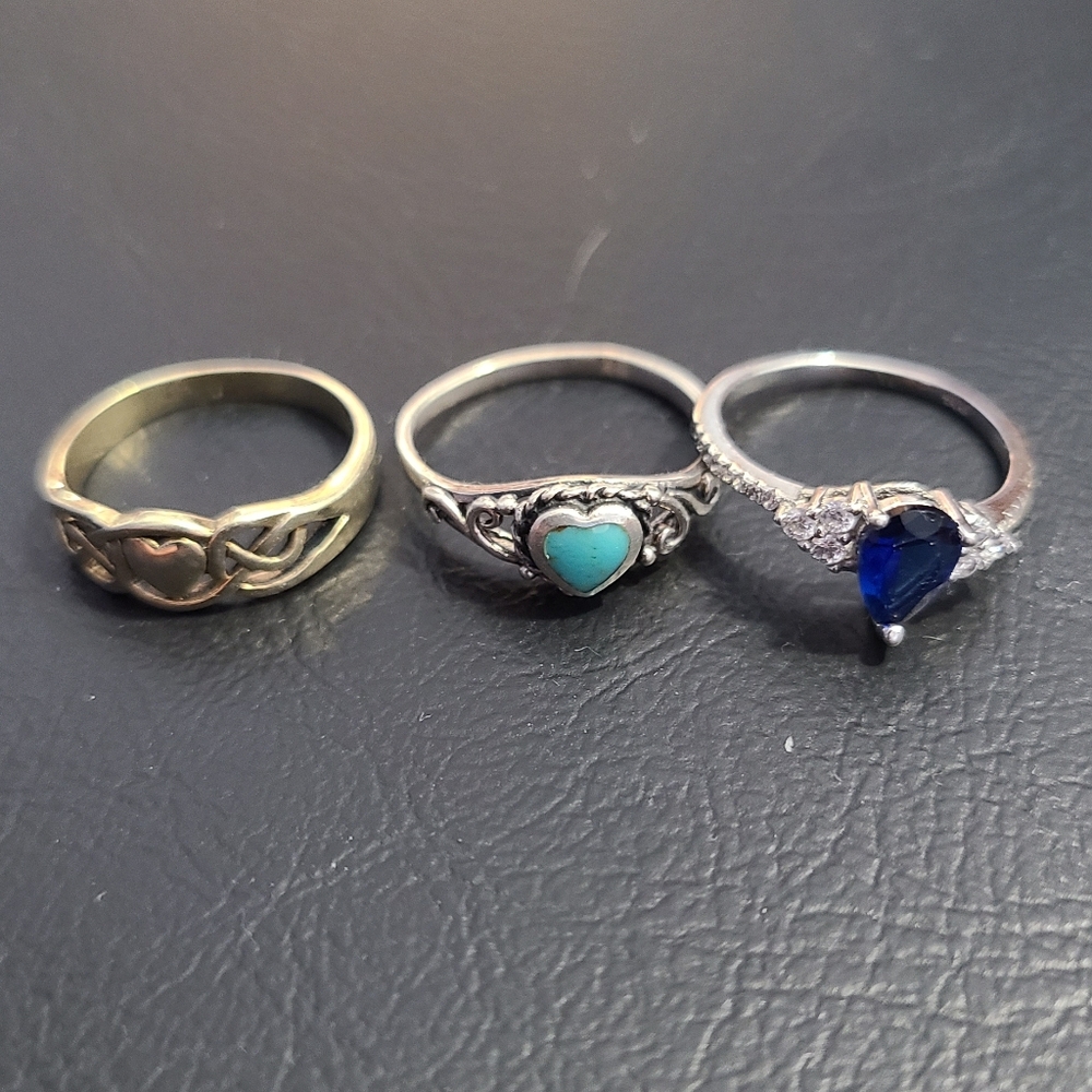 Elegant Trio of Rings